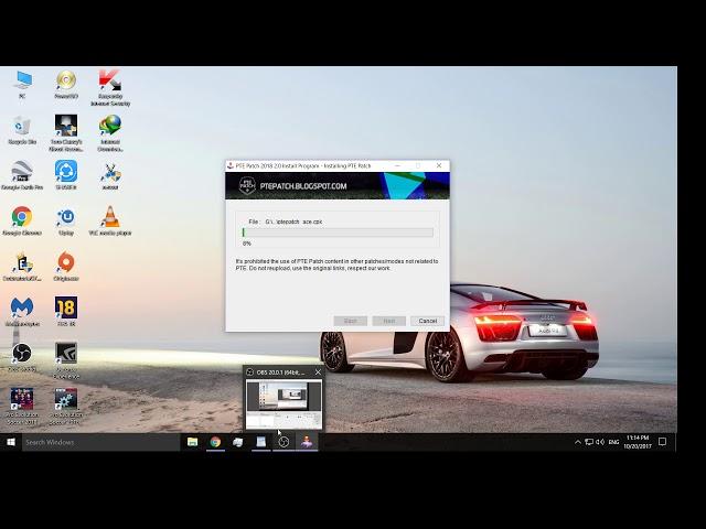 Download and install PTE patch 2.0 PES 2018