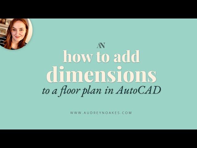 How to dimension a floor plan in AutoCAD