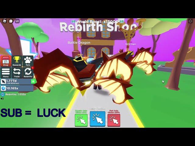 I bought the final Rebirth Pet in Clicker Simulator!