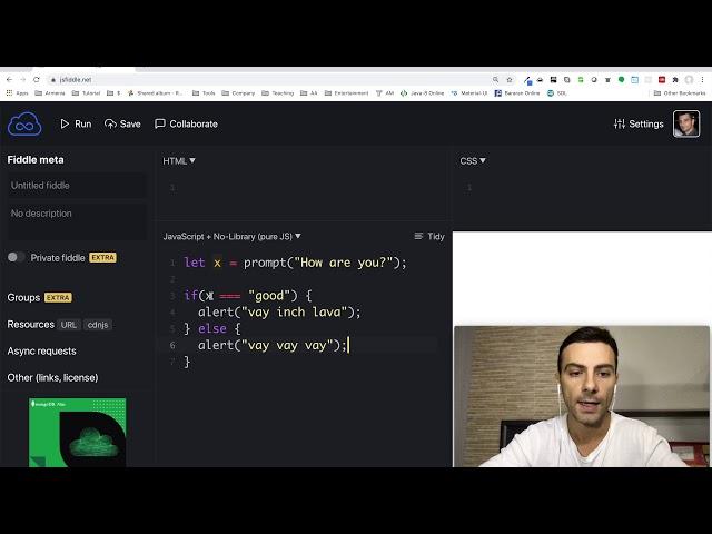 Javascript - Պայմանի օպերատորներ - Conditions (if, else)