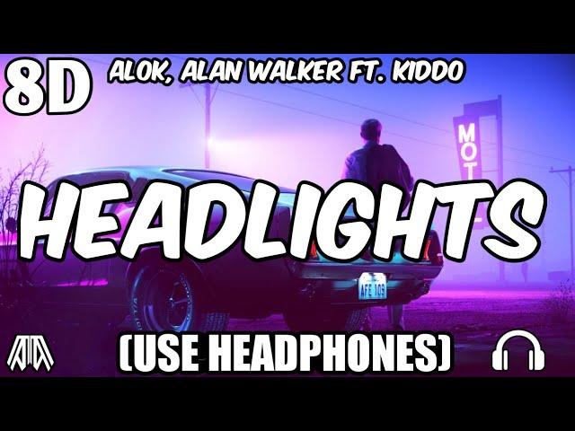 Alok, Alan Walker Ft. KIDDO - Headlights ( 8D Audio ) - Use Headphones