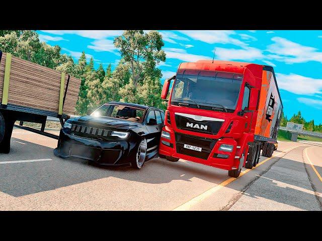 Dangerous Driving and Realistic Car Crashes #7 BeamNG Drive