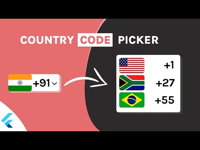 Country Code Picker | Flutter Package of the Week | Episode 4 (Latest)