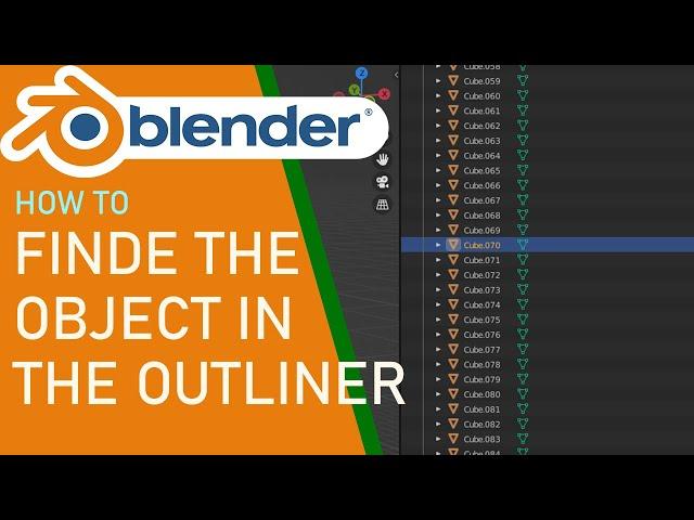 Blender how to finde the object in the outliner