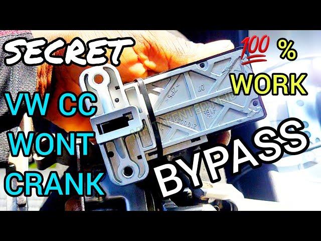 How to bypass Steering Lock Actuator Control Module on Volkswagen Cc DIY