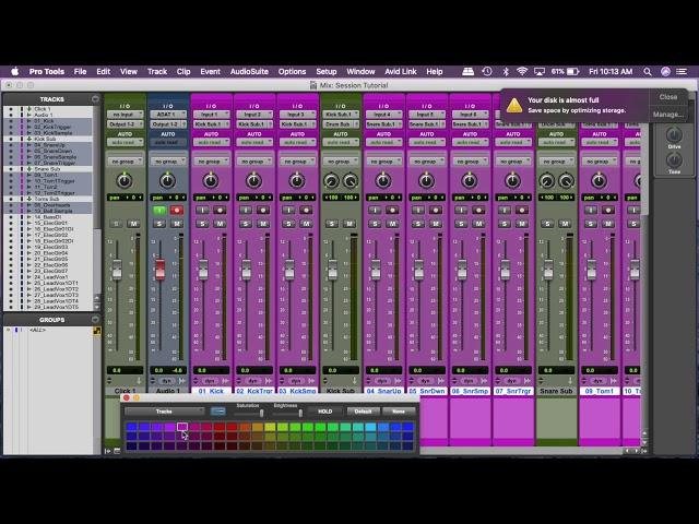 Mixing Session Setup/Routing/Gain Staging (Pro Tools)