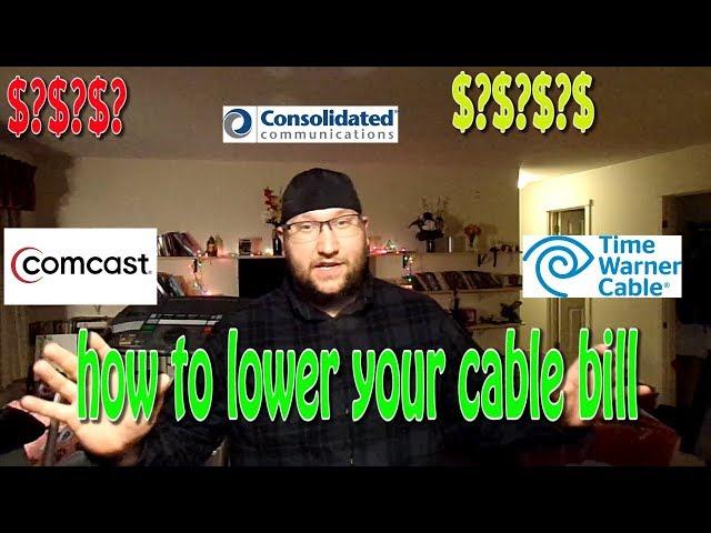 how to lower your cable bill