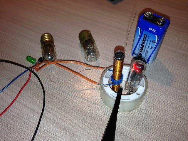 Микро Качер - эффект низкого потребления тока - Micro Tesla Coil