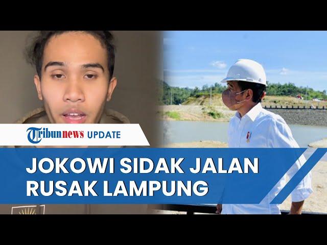 Dijadwalkan Keliling Lampung, Presiden Jokowi akan Cek Langsung Jalan Rusak yang Sempat Viral