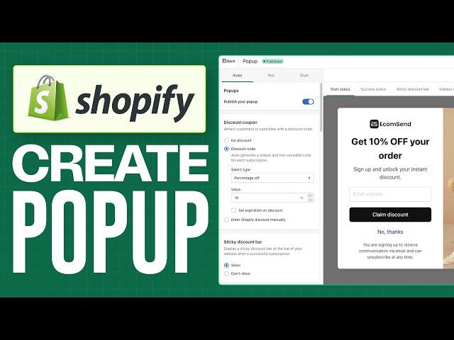 How To Add A Popup On Shopify (2024) Full Tutorial