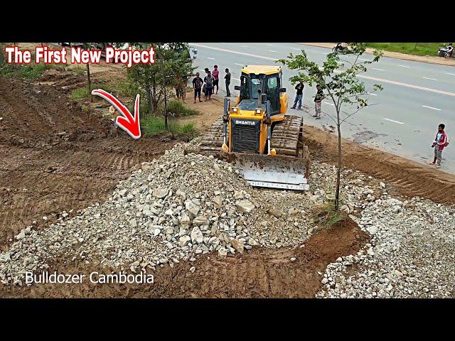 Wonderful Best Techniques Poccessing Dozer Pushing Gravel Making Foundation Village Road 1000%