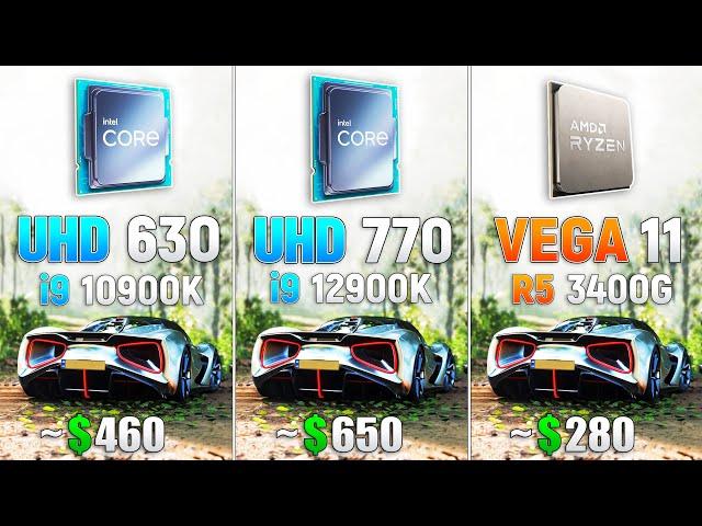 UHD 770 vs UHD 630 vs VEGA 11 - Test in 7 Games