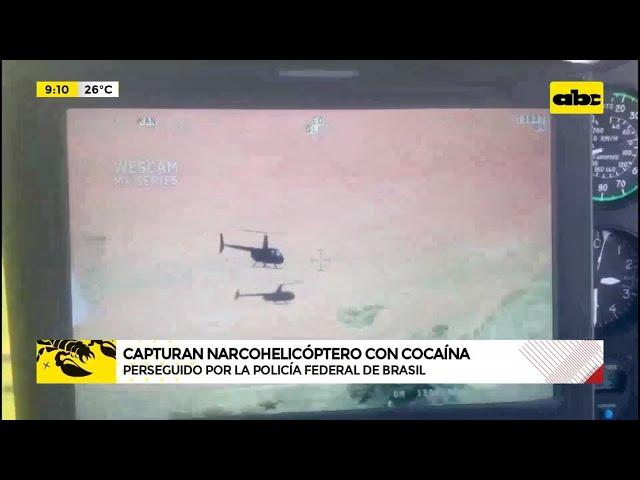 Así capturaron en Brasil un narco helicóptero que salió de Paraguay