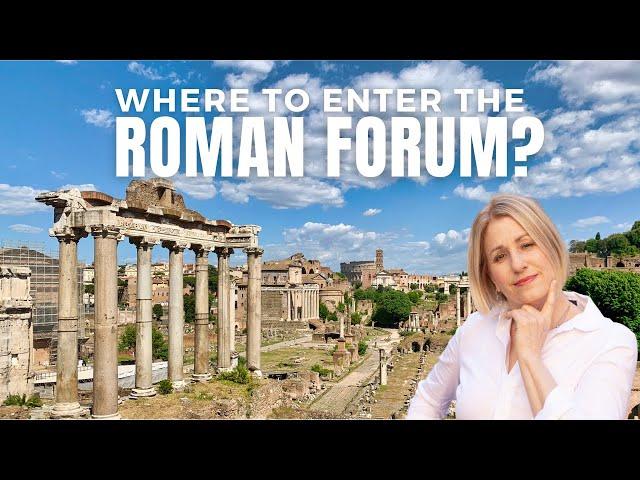 Where to enter the Roman Forum/Palatine Hill? How to skip the line!