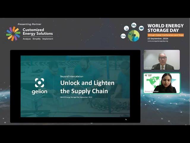 Gelion | World Energy Storage Day 2024, John Wood