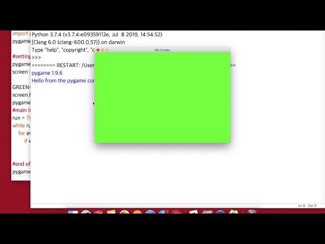 9th Grade - Informatics - Background image in Pygame 17.04.20