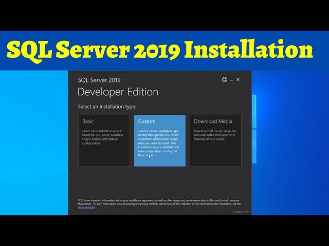 04 Install SQL Server 2019 with custom option | Install SQL Server 2019