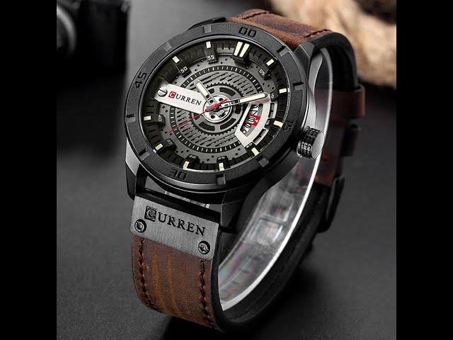 CURRREN 8301 Chocolate Color Belt Watch || Easy Shopping Zone || Watch Unboxing in Bangladesh ||