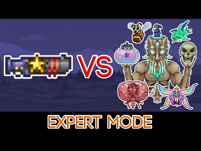 Terraria 1.4.2.3 - Star Cannon vs ALL Bosses (Expert Mode)