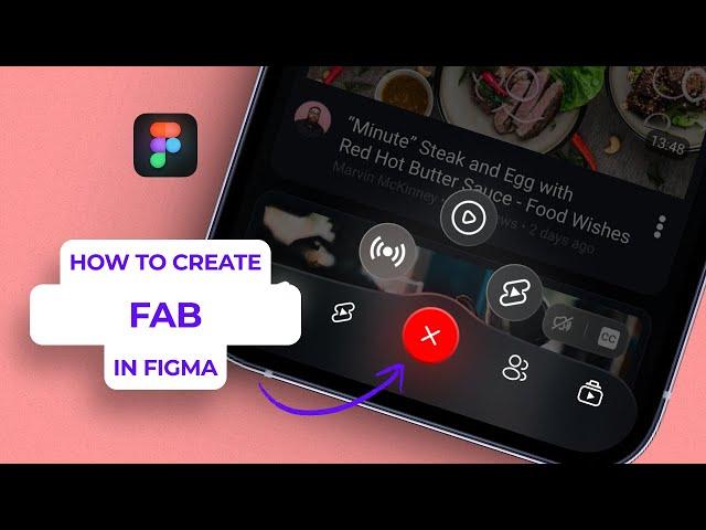 How to Create Interactive Floating Button in Figma | FAB