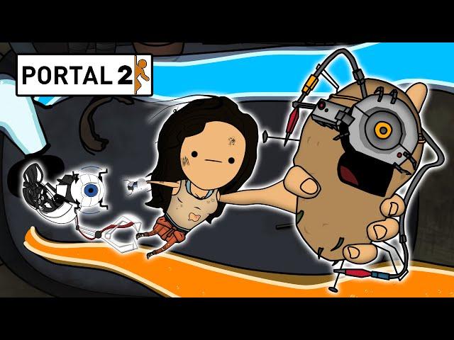 СЮЖЕТ PORTAL 2 ПО–БЫРОМУ (Анимация ПОРТАЛ) | Часть 2