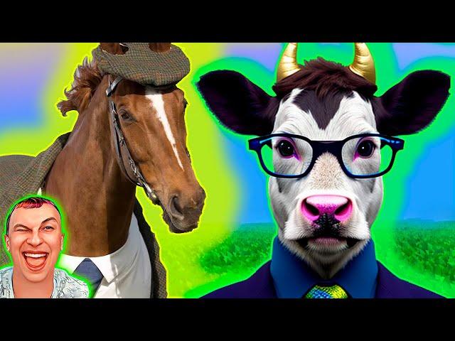 COWS VS HORSES to the song Coffin Dance  Mr  COVER