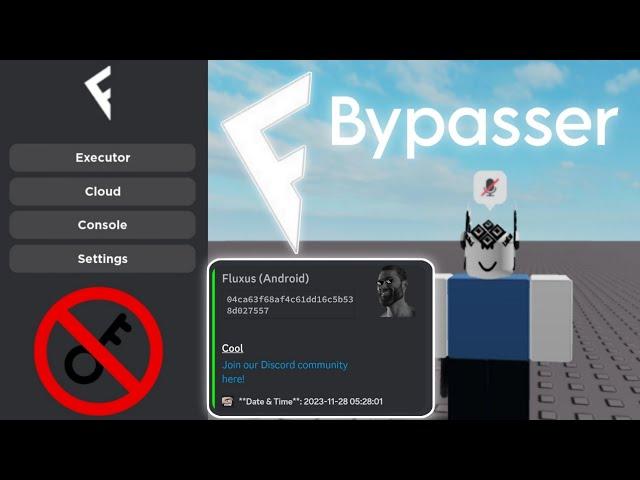 new roblox fluxus key bypasser