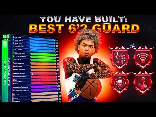 NBA2k25 *NEW* Game Breaking 6'2 Guard Build