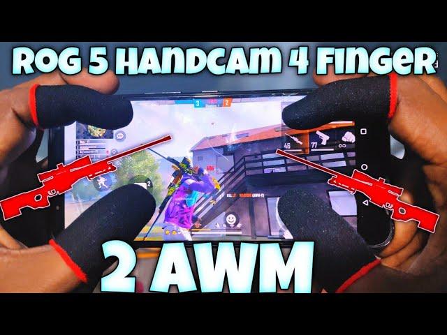 Free Fire Double Sniper Handcam || 2 AWM Mobile handcam || World Best mobile Sniper Garena Free Fire