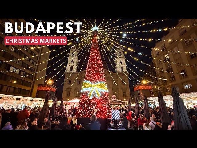 Budapest Christmas Markets Walking Tour 2024  | Advent Basilica & Vörösmarty Square