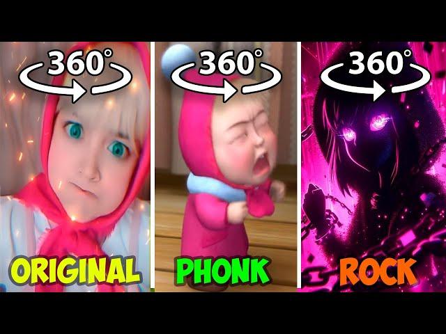 360° VR Masha Original vs Masha Phonk vs Rock