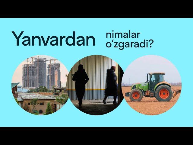 O‘zbekistonda 1-yanvardan nimalar o‘zgaradi?