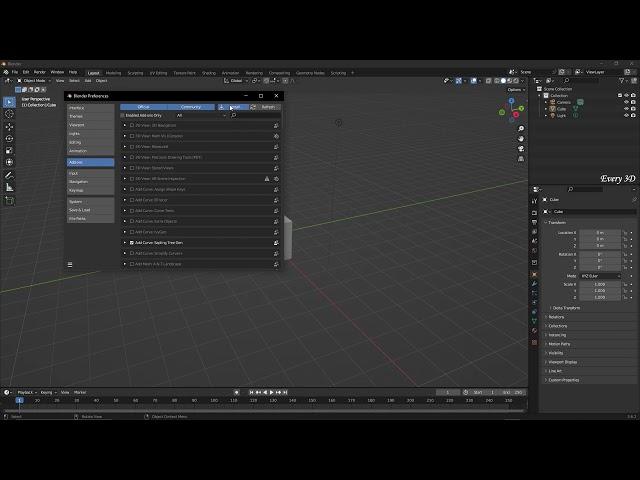 How to Install add-on in Blender