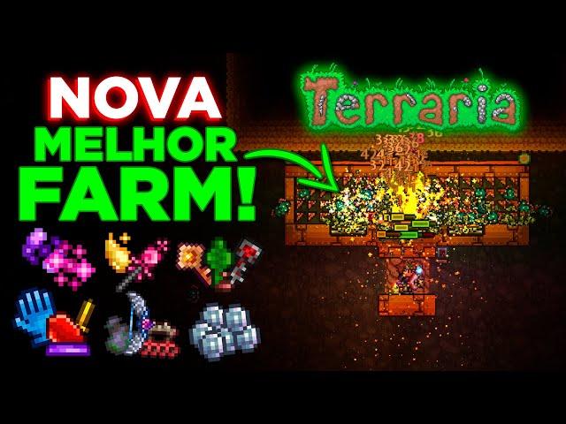 a NOVA MELHOR FARM do TERRARIA! | Almas, dinheiro, chaves, mimics de bioma, discord rod e etc!