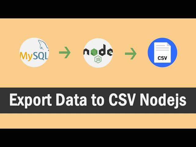 Export Data to CSV Nodejs