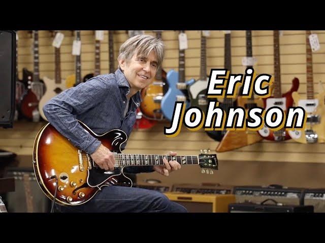 Eric Johnson playing vintage guitars at Norman's Rare Guitars