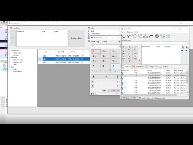 VoIP SIP Call capture wireshark & bruteshark