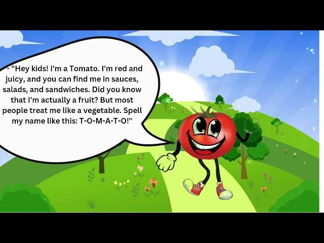 learn with tomato  : A Fun and Educational Cartoon @DreamyDays-i5i