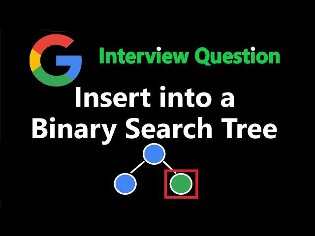 Insert into a Binary Search Tree - Leetcode 701 - Python