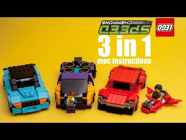 LEGO 76934 76935 76905 moc building instructions #LEGO #Ferrari #FordGT #Camaro #Nascar