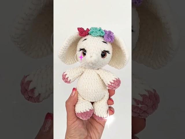 слоник крючком.. #дети #amigurumi #πλέξιμο #амигуруми #crochet #вязаниекрючком #слоны