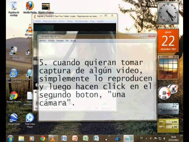 Capturar  Imágenes, de  Videos  con  VLC  Media  Player