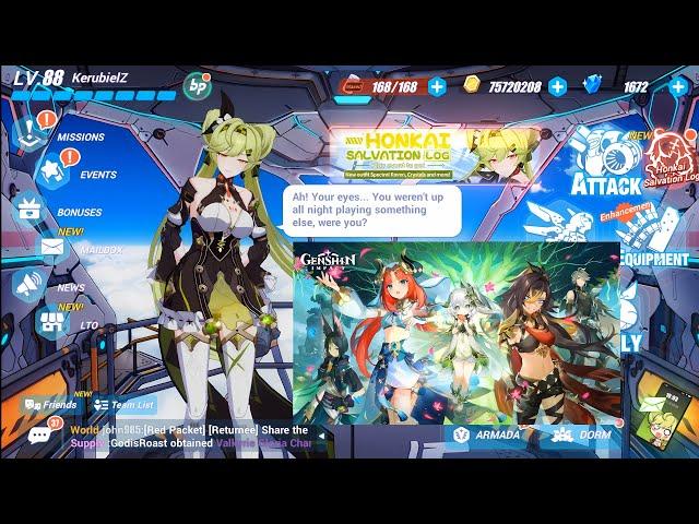 Ai-chan (Chrono Navi) voice lines bridge duty Subtitle (ID/ENG) - Honkai Impact 3rd