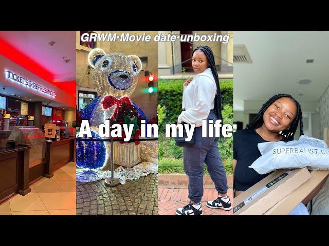 A day in my life|grwm,movie date & unboxing