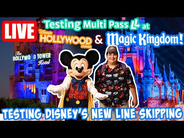 Live: Trying Multi Pass at Hollywood Studios & Magic Kingdom! - Fireworks - Disney World Livestream