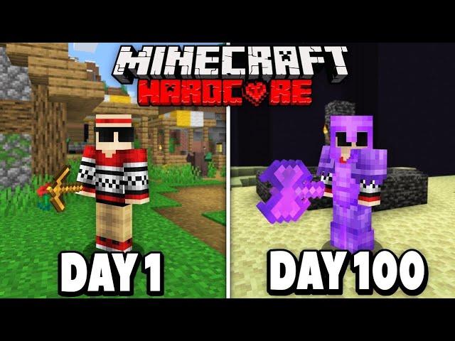 I Survived 100 Days in Hardcore Minecraft.. Here's What Happened