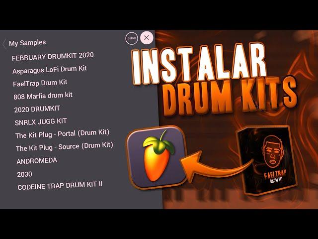 COMO INSTALAR DRUM KITS NO FL STUDIO MOBILE!!