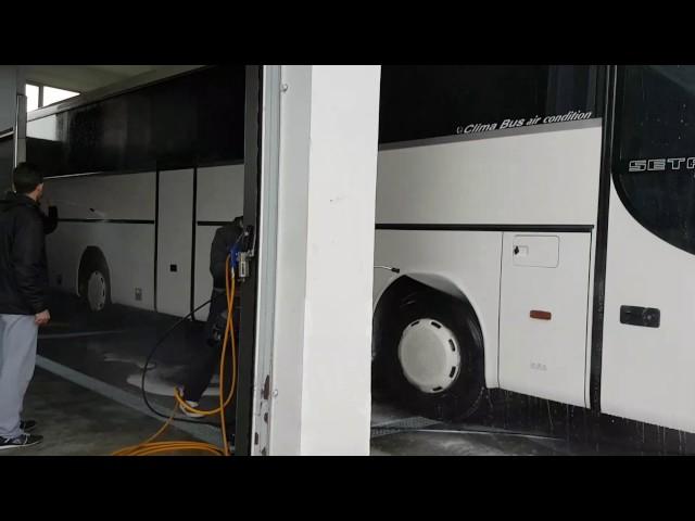 Setra bus washed at VIP Luxury Car Care