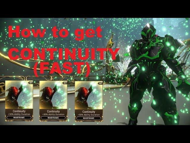 How to get the Mod Continuity (Fast) | Warframe