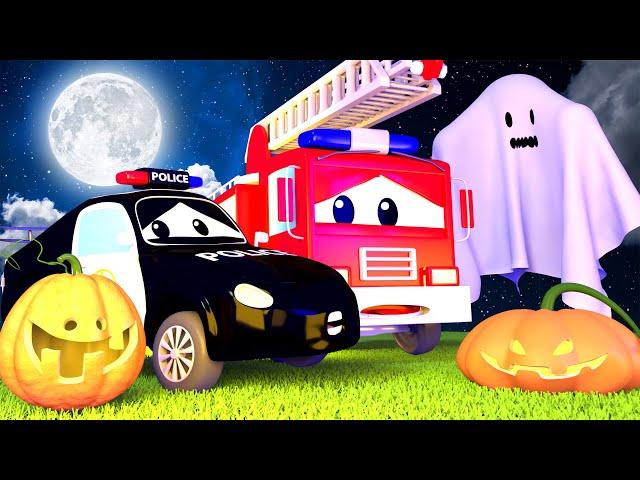 Car Patrol -  The Ghost scaring the babies in Car City Special HALLOWEEN - Car City ! Cars cartoon